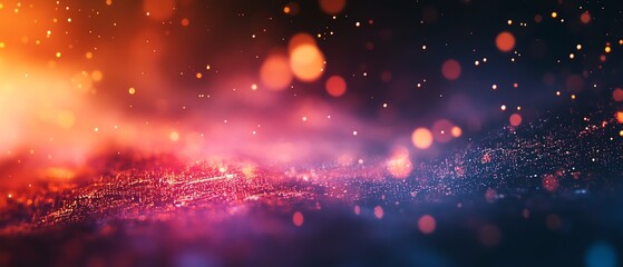 Abstract creative coding HTML design, blurry digital background, interactive programming concept, glowing code elements, modern web design ambiance