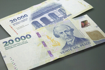 Wall Mural - Argentine Money - Currency of Argentine, Pesos argentinos. twenty thousand pesos bill.