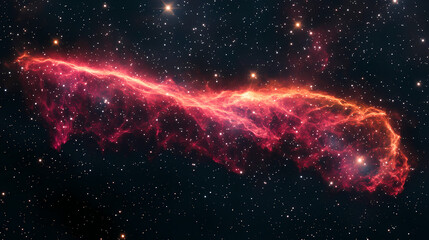 Wall Mural - nebula and stars in night sky. space background. starry. illustration