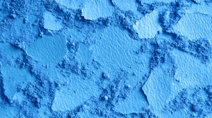 A close-up, top-down view of watercolor texture background: a single cerulean watercolor wash applied on flat textured paper. Cerulean. Illustration