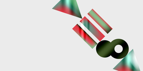 Aufkleber - Triangles, circles, squares, rectangles design. Vector Illustration For Wallpaper, Banner, Background, Card, Book Illustration, landing page