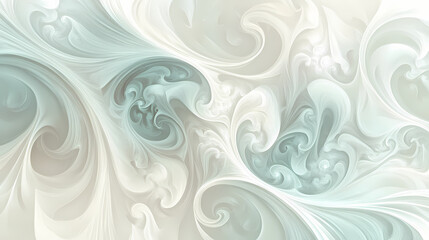 Wall Mural - Gentle abstract swirls, a harmonious blend of soft hues creating flowing patterns, ideal for modern decor or digital backgrounds. Flux. Illustration
