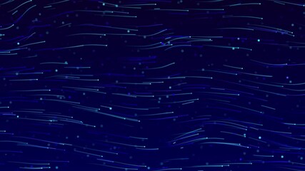 Wall Mural - futuristic particle beam stream, line strips flowing digital data flow. big data storage of blockcha