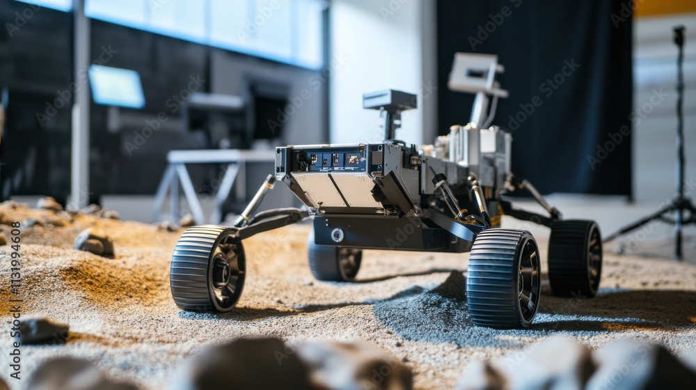 Space exploration rover testing ground, planetary surface simulation ...