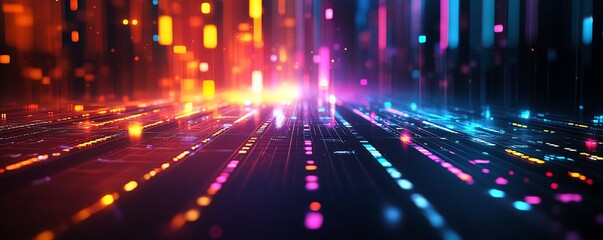 Aufkleber - A hightech tablet screen featuring a dynamic digital data visualization, with vibrant charts, graphs, and numbers against a clean, minimalist background