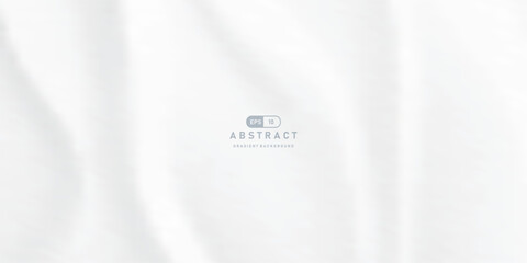 Poster - Soft white abstract gradient background with subtle folds and smooth texture, ideal for minimalistic designs and modern presentations