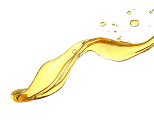 Aufkleber - High-Quality PNG Olive or engine oil splash Isolated on White Background – High Resolution