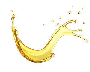 Aufkleber - High-Quality PNG Olive or engine oil splash Isolated on White Background – High Resolution