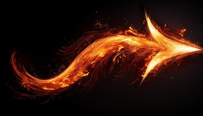 Wall Mural - fire flames background