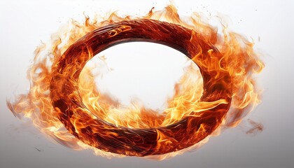 Wall Mural - fire in the shape of heart