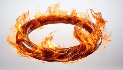 Wall Mural - fire flames on black