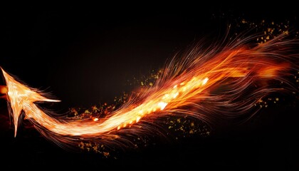 Wall Mural - fire in the dark