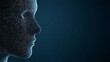 © A4719 - AI Digital Face Particle Abstract Technology Future Concept Innovation Data Network Humanity