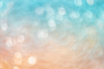 Poster - Abstract bokeh background with teal and orange gradient.