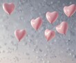 © vilavanh - Delicate heart-shaped balloons floating in air, floaty, valentines day decor, celebration