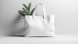 © Rupak - White tote bag mockup emphasizing premium quality presentation image