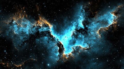 Wall Mural - Vibrant star backgrounds that enhance the allure of outer space.