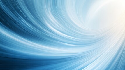 Poster - Close-up view of an abstract blue marble texture featuring fluid shapes in various shades, enhanced by soft lighting and ample space for creative use