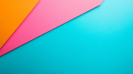Leinwandbilder - Colorful gradient background with a blend of pink, orange, and teal, offering a lively backdrop for various creative design applications with ample copy space