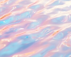 Poster - Pastel Liquid Gradients Creating Abstract Macro Textures in Soft Focus