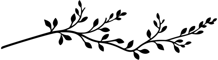 Tree branch silhouette
