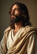 © Giuseppe Cammino - Image of a the Lord Jesus Christ wearing white tan robes