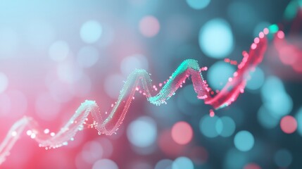 Poster - Dynamic Motion Blur of Currency Trends in Vibrant Night Cityscape with Bokeh Effects