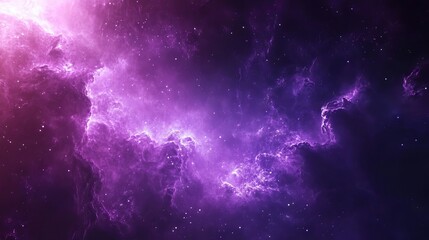 Wall Mural - creative glowing purple space background with vibrant nebula, stars, and cosmic lights for digital a