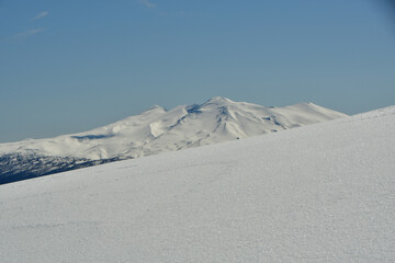 Wall Mural - Chile ski panorama top touring mountaineering patagonia vulcano