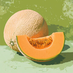 Wall Mural - cantaloupe