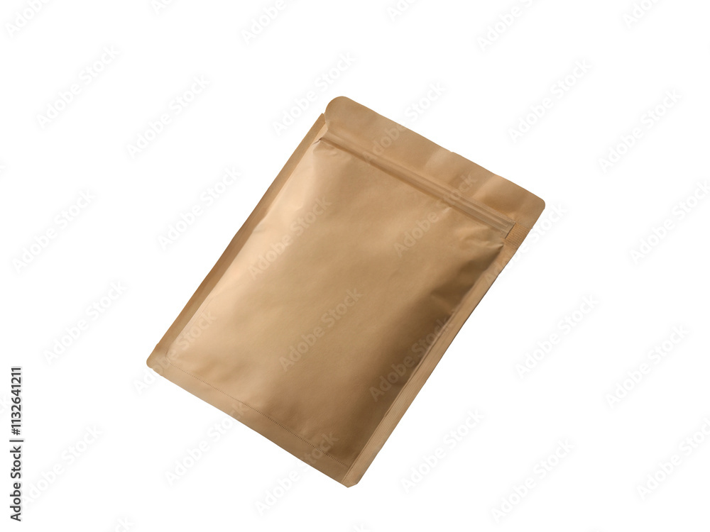 brown Kraft Paper package mockup isolated on transparent background ...