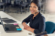 © peopleimages.com - Portrait, call center and customer support with business woman in office for communication, contact us and laptop. Telemarketing, crm and help desk with person in agency for consulting and hotline