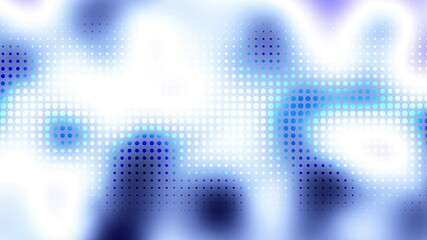 Aufkleber - This is an abstract loop background featuring a combination of blue and white dotted patterns, with soft gradients and blurred