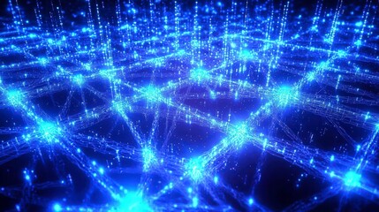Poster - Exploring ai neural network visualization digital space infographic abstract environment futuristic concept