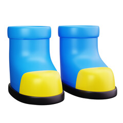 Poster - Safety Shoes 3d Render Icons