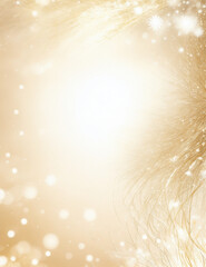 Wall Mural - golden christmas background - abstract light golden background - generative ai