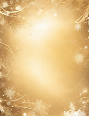 Wall Mural - golden christmas background - abstract light golden background - generative ai