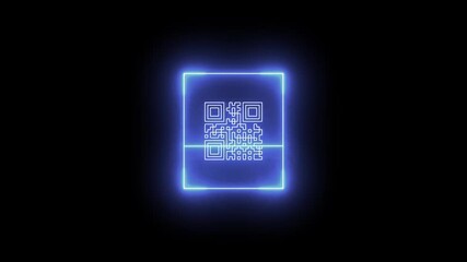 Smartphone with QR code on screen