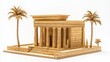 © Otseira - miniature of classic egypt on white background