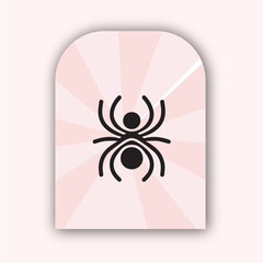 Spider vector logo illustration