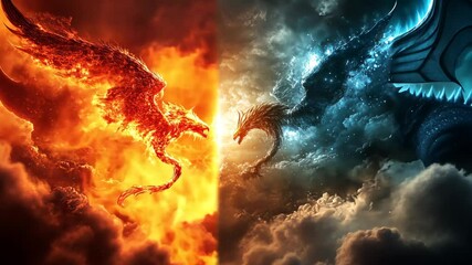 Wall Mural - versus wallpaper, heaven and hell, good vs evil, light and darkness background, for match competition
