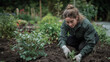 © Meritxell Cid - A woman is planting a seedling in a garden