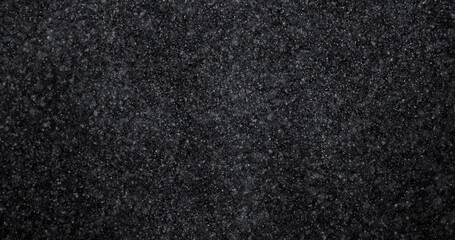 Wall Mural - Natural white winter snowfall on a black background 3d rendering