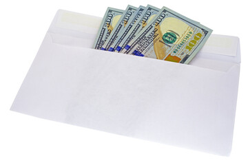 Wall Mural - US Dollar Notes in the envelopes