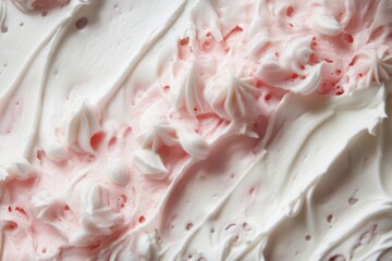 Wall Mural - Swirled Pink and White Cream Dessert Texture