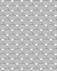  Black and white wallpaper japanese cloud pattern