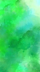 Wall Mural - vertical green abstract ink painting swirl 4k loop features painting and ink effects animating on an