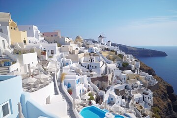 Wall Mural - Oia, traditional greek village