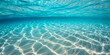 © Love AI - Caustic light deep wave design texture. Sea or ocean water background. Summer beach aesthete. Natural transparent underwater surface. Clean sparkling waterscape. Swimming pool aqua reflections.