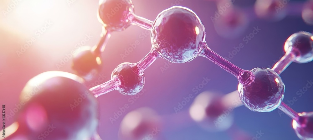 Molecular Structure on Purple and Blue, Science, Chemistry, and ...